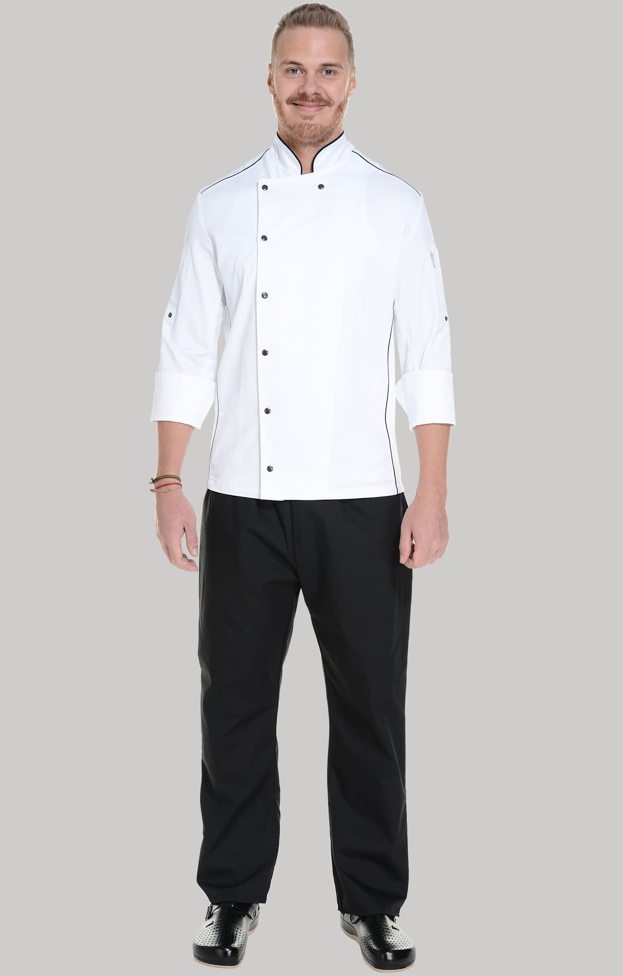 62619 Китель поварской white RICON  Одежда для поваров  размер 58 (XXXXL)  - Вид №11