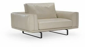 Natuzzi Кожаное кресло с подлокотниками Tempo