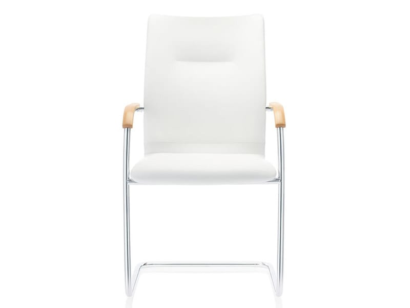 Кожаный консольный штабелируемый стул с подлокотниками Brunner ARCH-00021895 - Вид №5