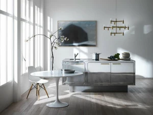 ABIMIS Кухня на заказ из нержавеющей стали с зеркальной полировкой Ego