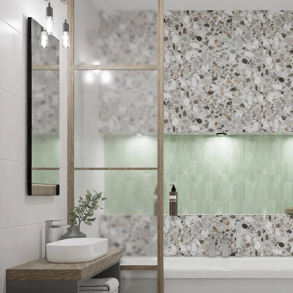 Настенная плитка Azori Mozart Granito 31.5x63 см 1.79 м² матовая цвет бежевый 89453965 STLM-2103920