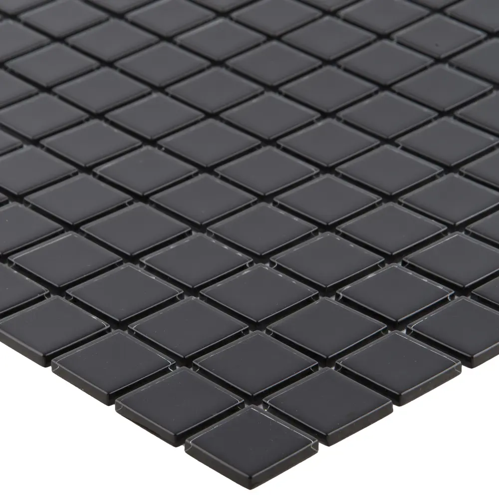 Стеклянная мозаика ARTENS Black 30×30 см для интерьера ванной 15093895 Clear STLM-0005417 - Вид №3