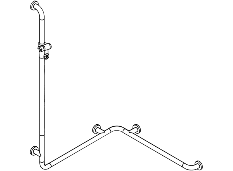 801.35.226 Поручень для душа с держателем для душа HEWI Greifen  - Вид №2