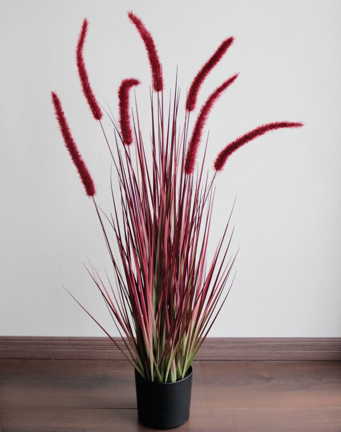 4868 498 a3 Искусственный пучок травы 'Chinese fountain grass' в горшке, 90 см, бордово-зеленый H-andreas  - Вид №3