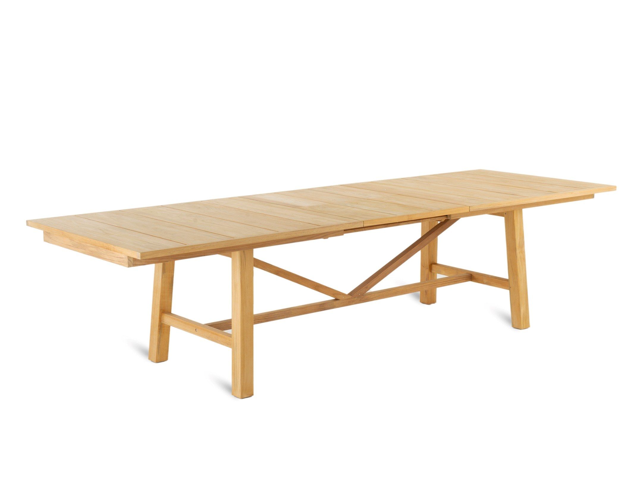 Выдвижной прямоугольный стол из тикового дерева Unopiù Синтез ARCH-00138997 - Вид №1