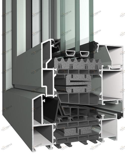Reynaers Aluminium Алюминиевая распашная французская дверь с тройным остеклением Masterline sun-id-1394857