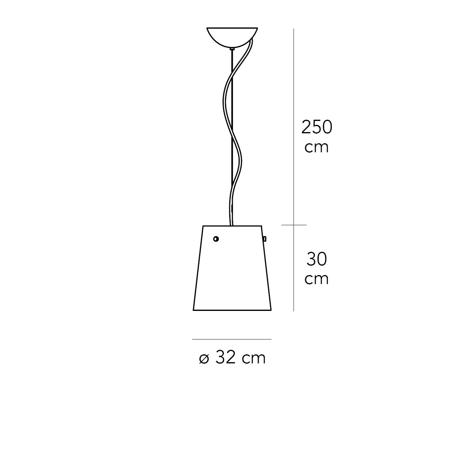 Подвесной светильник из матового стекла FontanaArte фонтан ARCH-00105249 - Вид №2