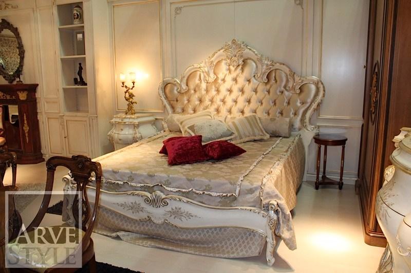 Arvestyle Двуспальная кровать из ткани с тафтинговым изголовьем Marie claire Br-2051 - Вид №3