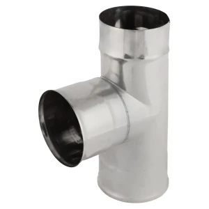 Тройник 90° 0.8x120 мм, зеркальная нержавеющая сталь