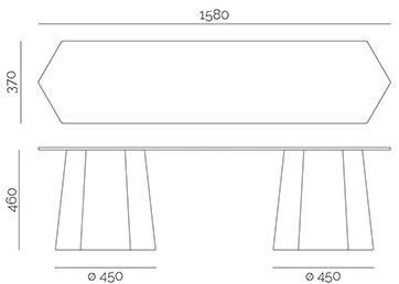 PF Stile Модульная садовая скамейка из полиэтилена Blade runner sun-id-1349843 - Вид №3