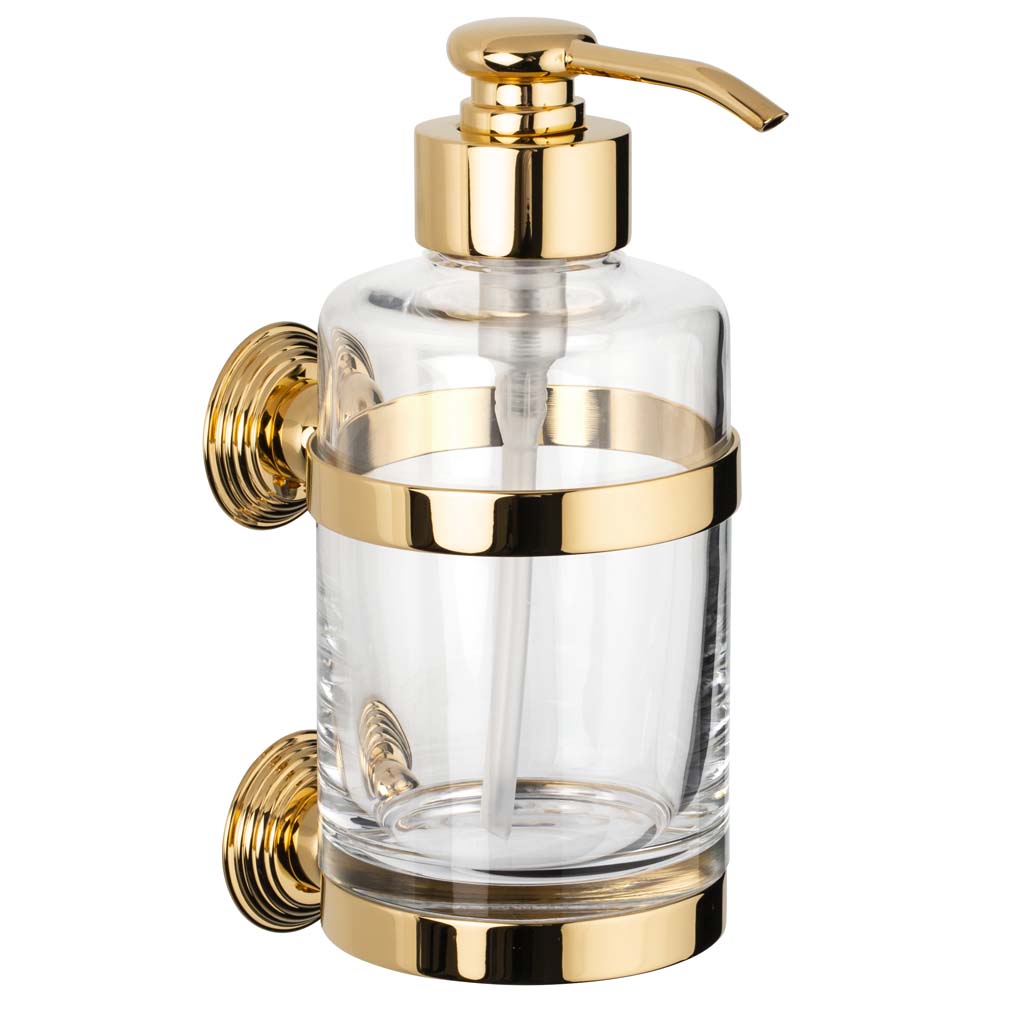 C39-530 C39-530 Настенный дозатор мыла АЛИЗЕ КАННЕЛЕ Cristal & Bronze ALIZÉ CANNELÉ  - Вид №1