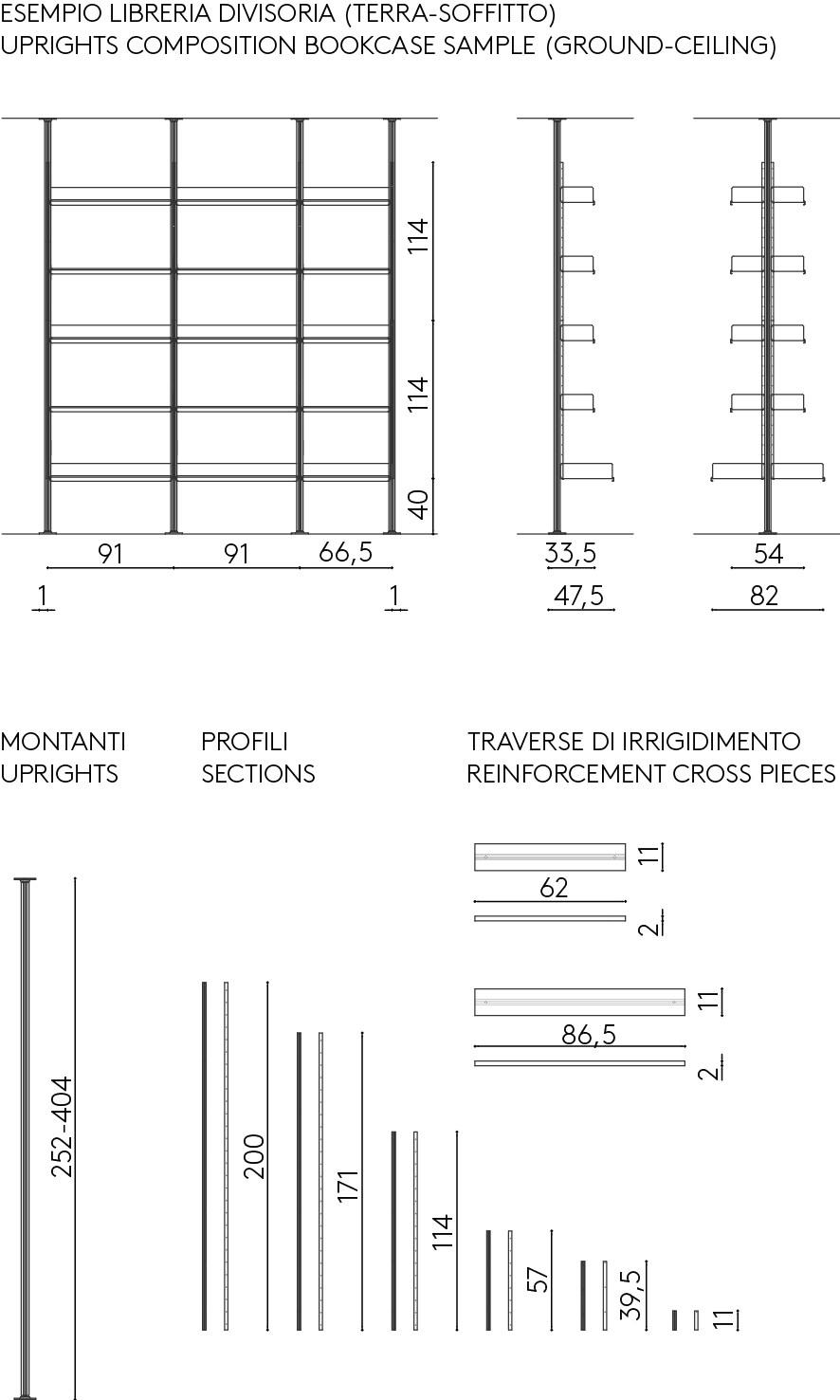 DE PADOVA Настенный или отдельно стоящий книжный шкаф из экструдированного алюминия sun-id-1415829 - Вид №13