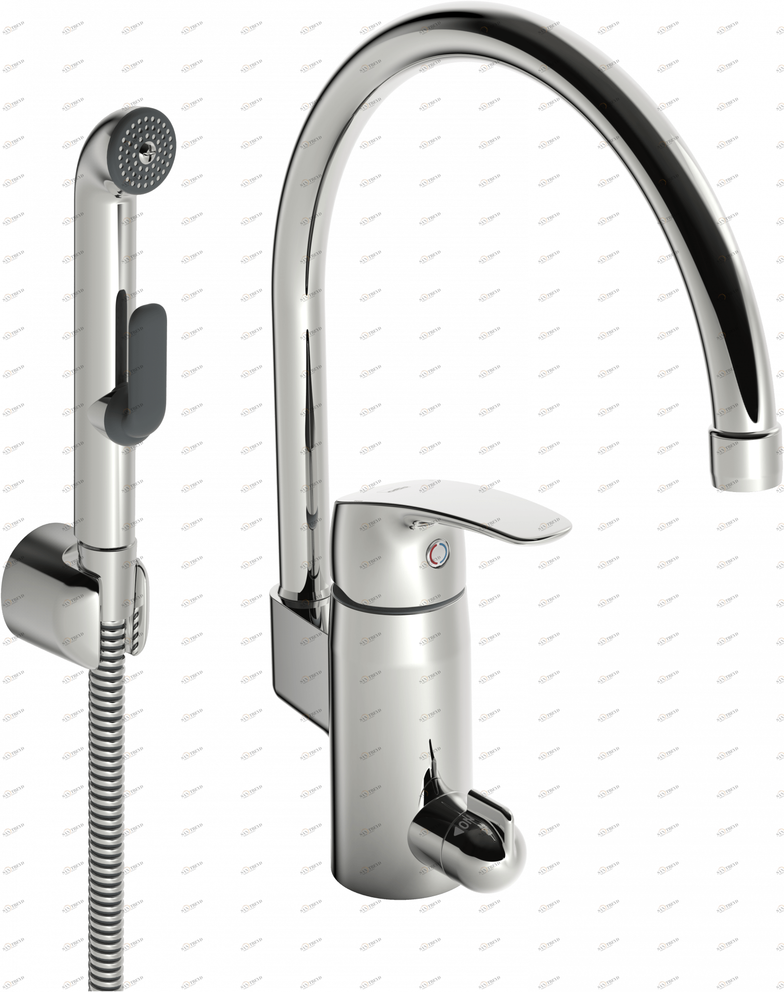 Oras 1034 Смеситель для умывальника с клапаном 1034 Safira Хром 