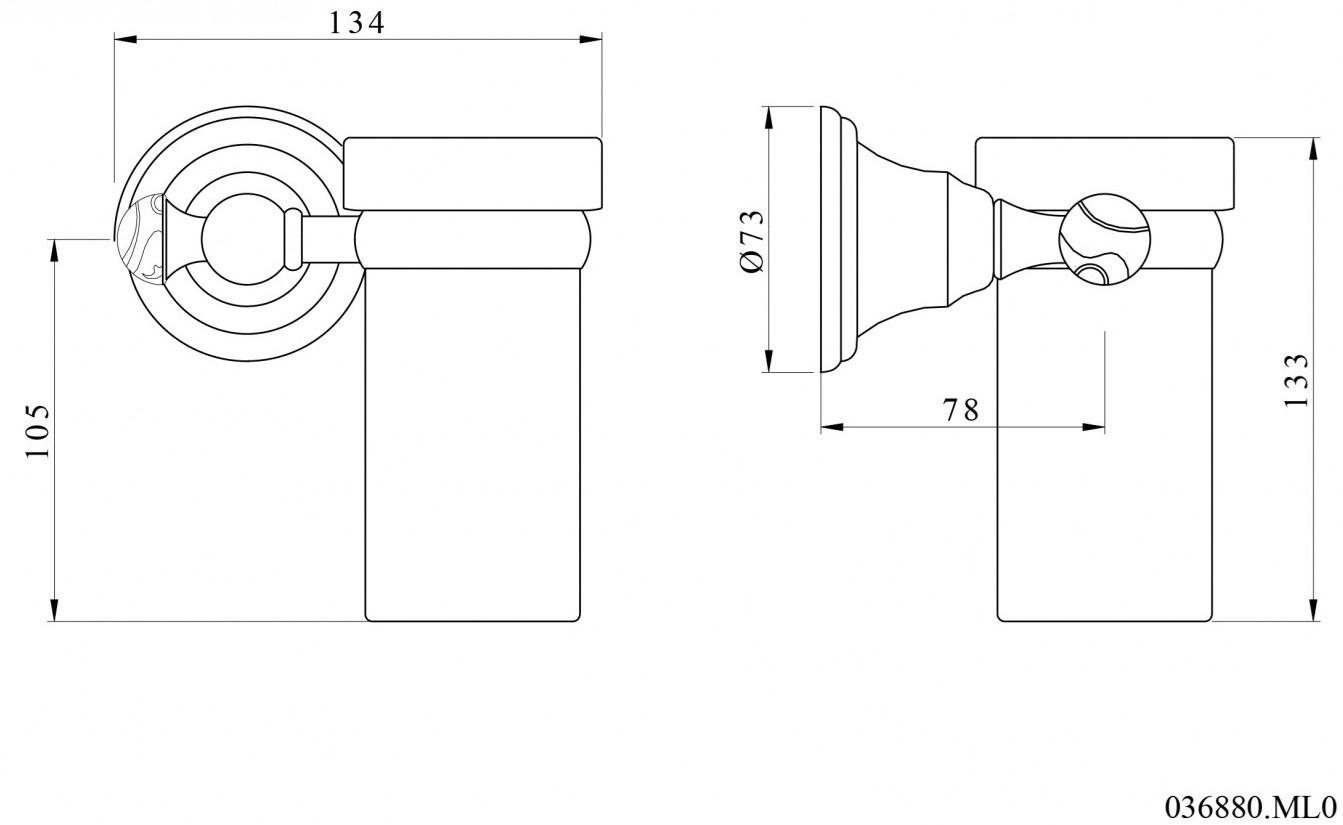 Bronces Mestre Doorspazzolino стена Atlantica precious 036880.ml0.01 - Вид №1