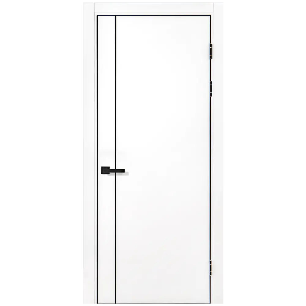 Межкомнатная дверь PORTIKA Борно 80x230 см белая с магнитным замком 89423540 STLM-1574827