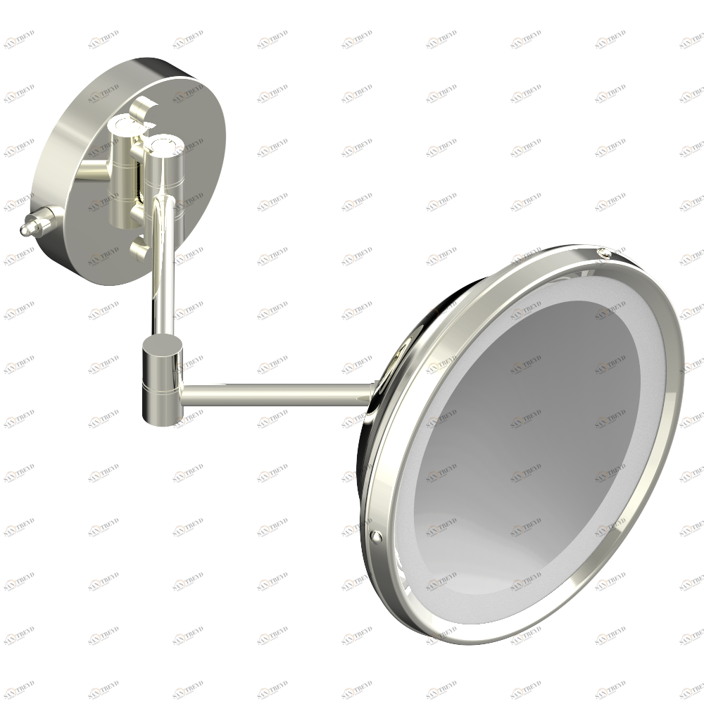 G00-669R Shaving mirror with light with round base Thg-paris прочие артикулы THG Никель G00-669R CAT.B