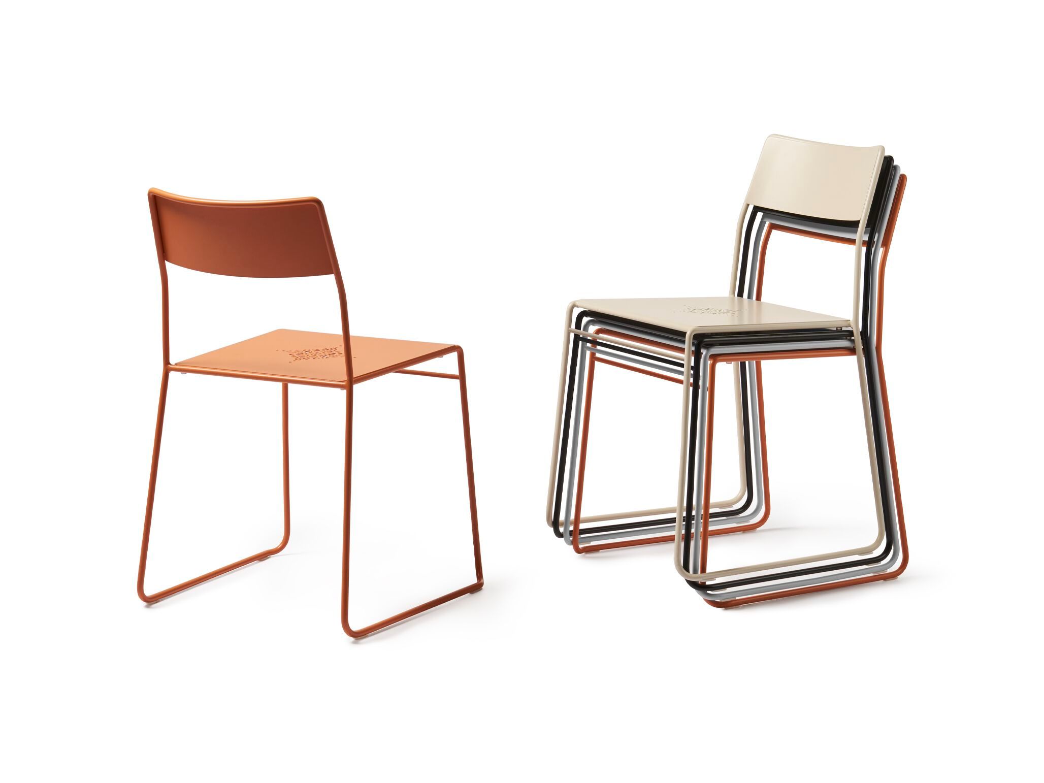 Штабелируемый стул с порошковым покрытием Opinion Ciatti Nigelle ARCH-00096926 - Вид №1