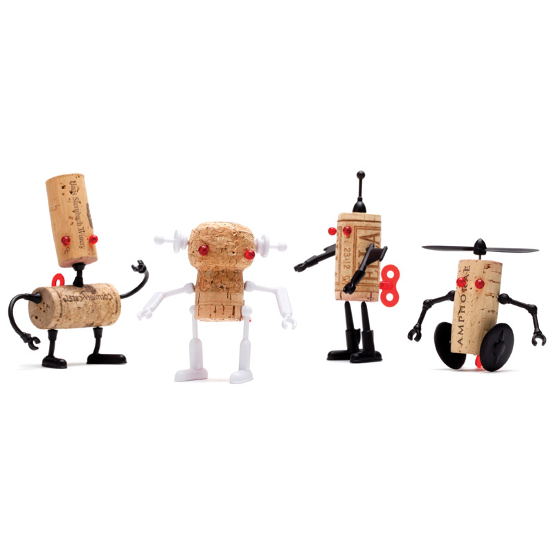 MB763 Декор для винной пробки robots юри Monkey Business  - Вид №3