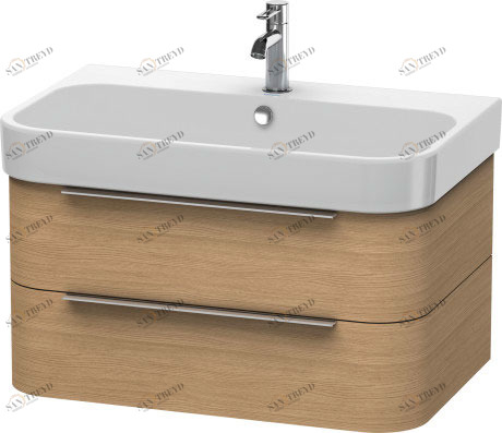 H2636505252 Happy D.2 Тумбочка подвесная Европейский дуб, декор Duravit