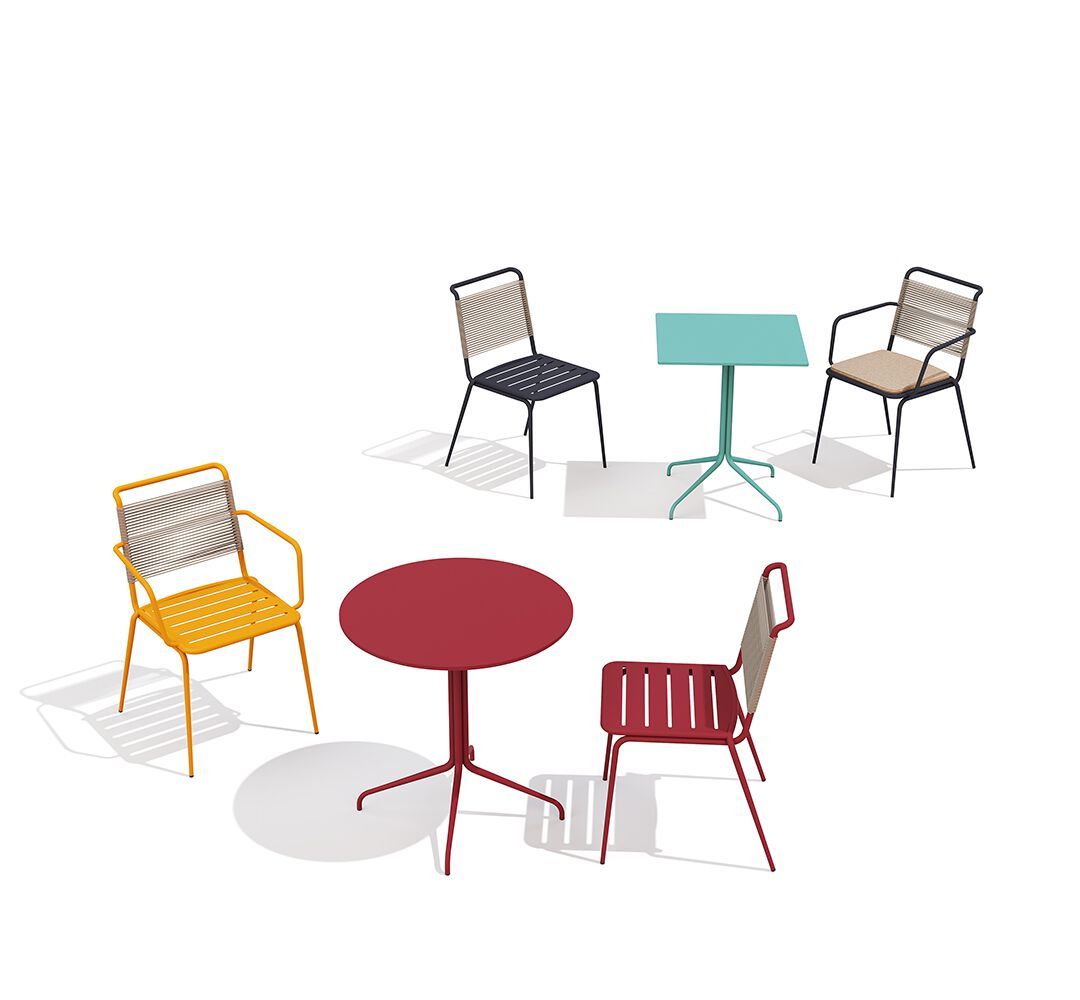 Круглый стальной стол с порошковым покрытием BABEL D Kissi ARCH-00058353 - Вид №2