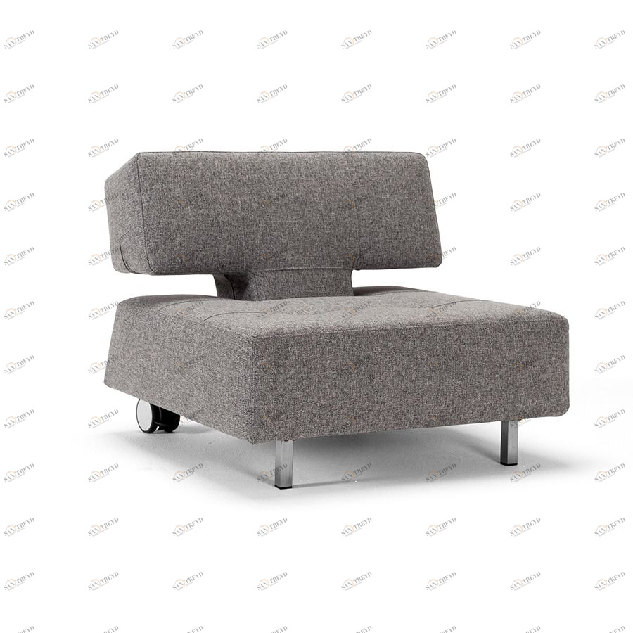 Кресло Long Horn Excess со стальными ножками и колесиками, гранит Innovation Living LONGHORNCH565