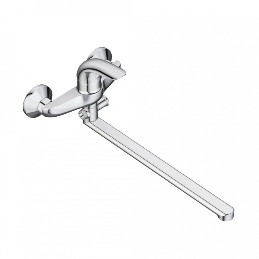 319500000 смеситель для ванны/душа с универсальным изливом 350 мм ручным душем Damixa Palace Bit  - Вид №1