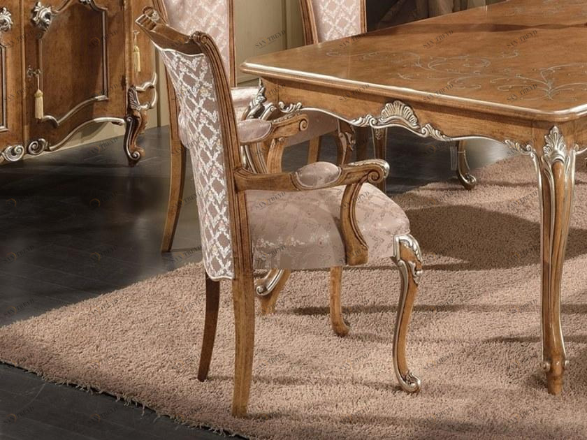 SCAPPINI & C Стул с подлокотниками из дерева и ткани 35th anniversary Se 415/a