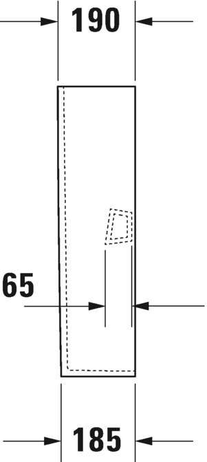 0858290000 Пьедестал для раковины овальная Duravit Durastyle - Вид №5