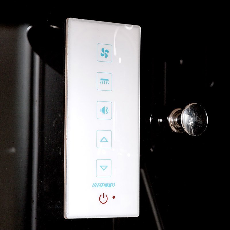 D90S Душевая кабина DETO Серия D B09S+ эл. BLACK - Вид №15