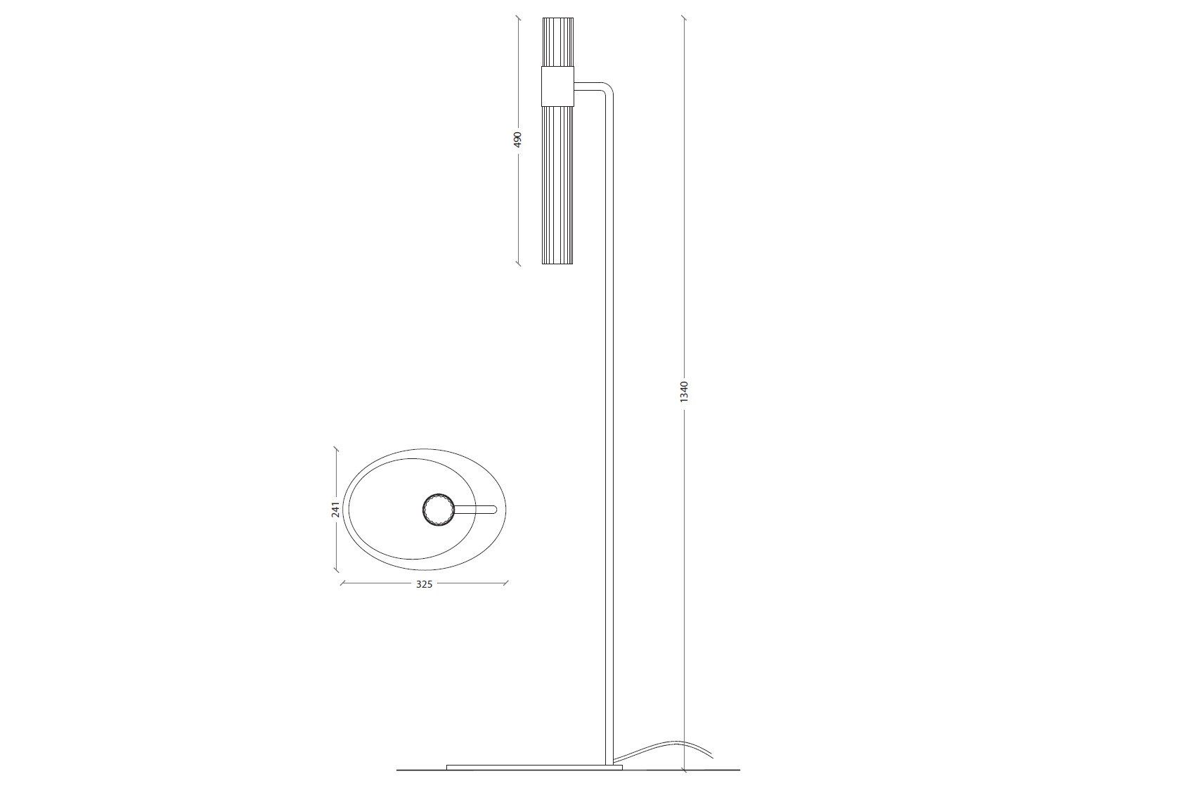 Светодиодная напольная лампа из латуни и цветного стекла LUCE TU Sbarlusc ARCH-00047129 - Вид №3