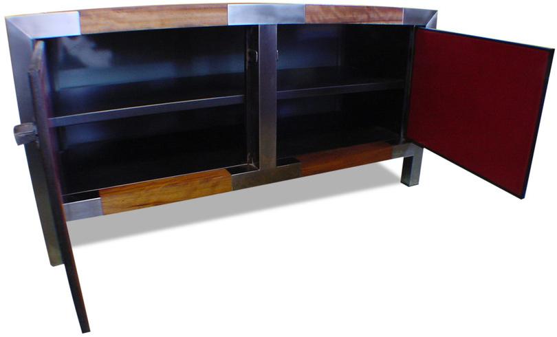 ICI ET LÀ Буфет из стали в индустриальном стиле с распашными дверцами Handmade metal furniture by ici et là Smu01 - Вид №1
