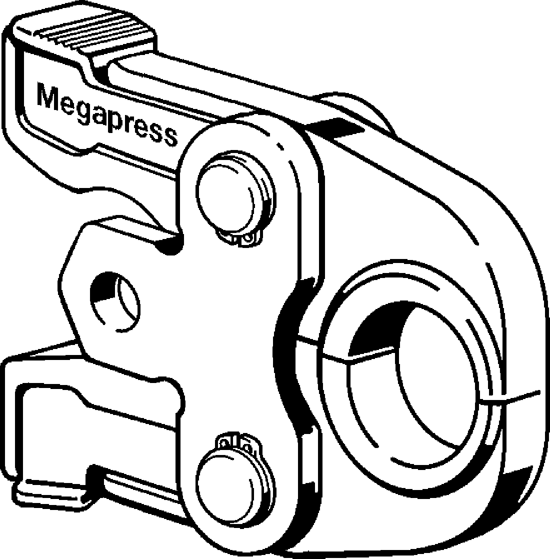 638 238 Модель 4299.9 Трубопроводные системы  Системные пресс-инструменты  Системные пресс-клещи PT2  Megapress Santreyd  - Вид №1