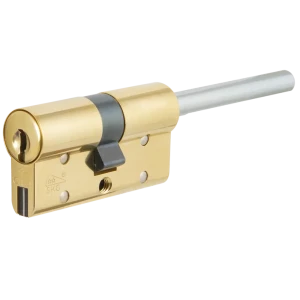 Цилиндр Cisa RS3 OL3S7-12.66, 35x10x25 мм, ключ/шток, цвет латунь, без вертушки