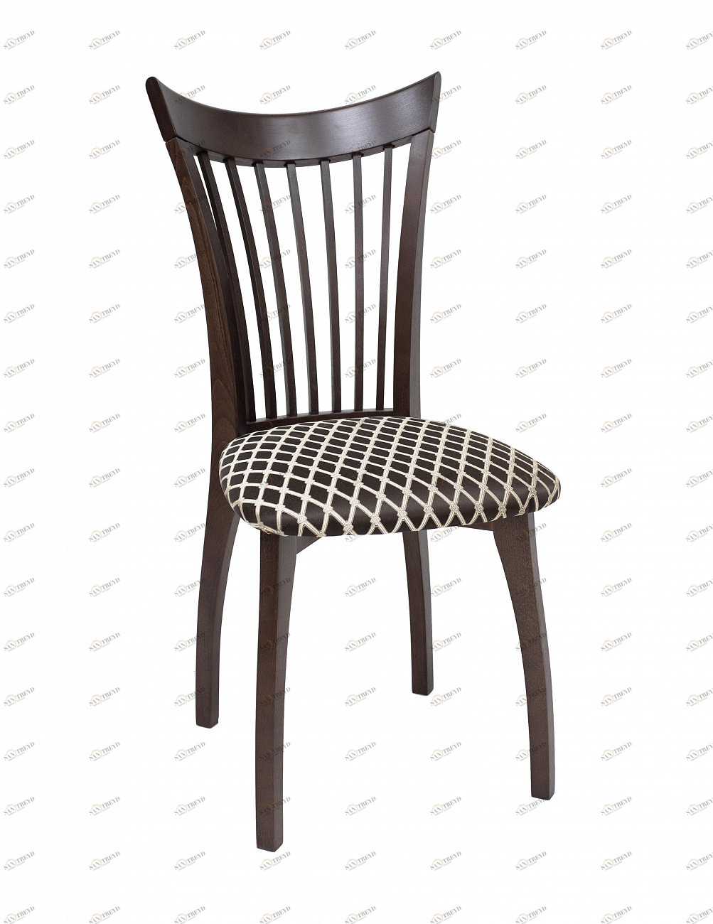 Стул мягкий с деревянной спинкой коричневый Leset "Орегон Палермо" IMPEX  00-3967251 Коричневый 