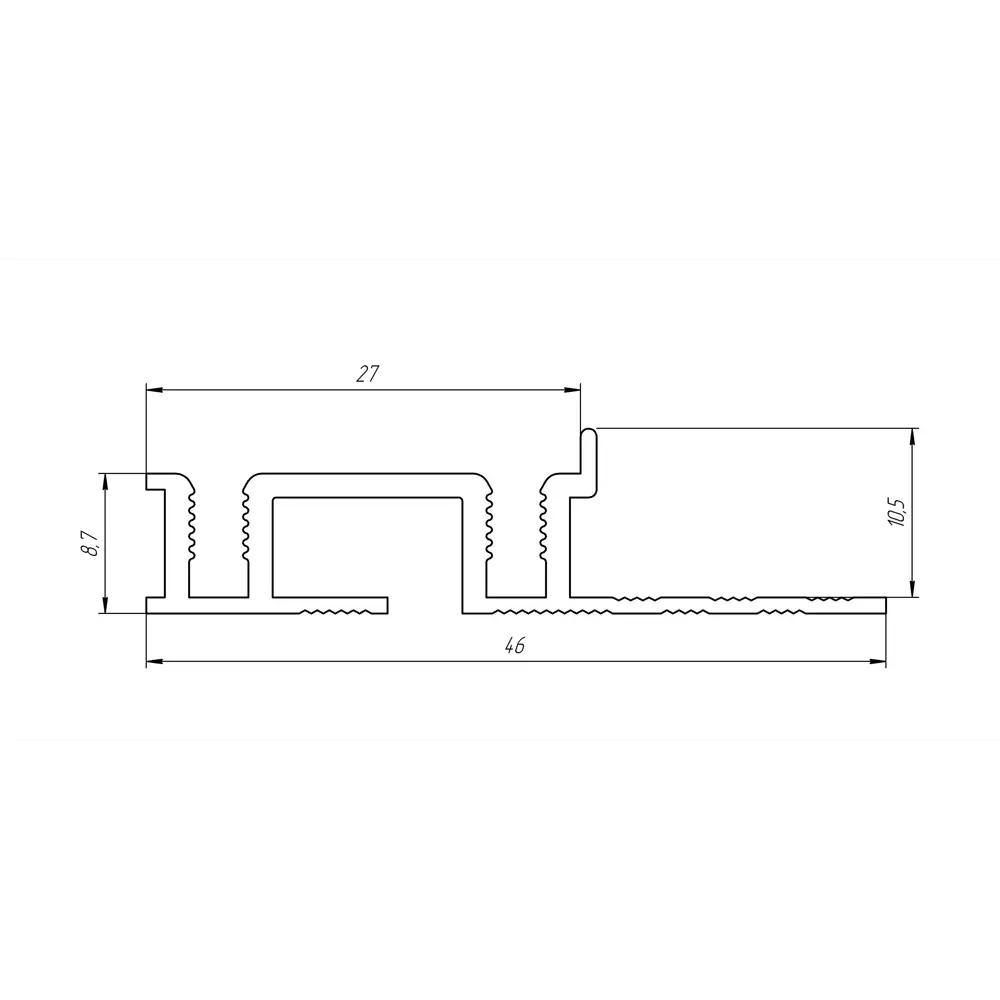 ALPROFI Профиль для ступеней 250 см — элегантное решение для лестниц 18186528 STLM-0009911 - Вид №2