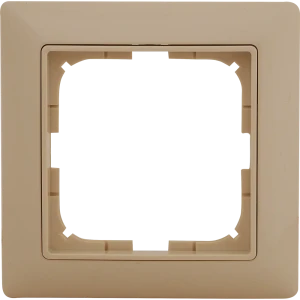 Рамка для розеток и выключателей ABB Basic55 1 пост, цвет бежевый 13593618 STLM-2010432