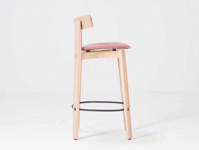 Gazzda Барный стул из дуба со спинкой Nora sun-id-1375823 - Вид №2