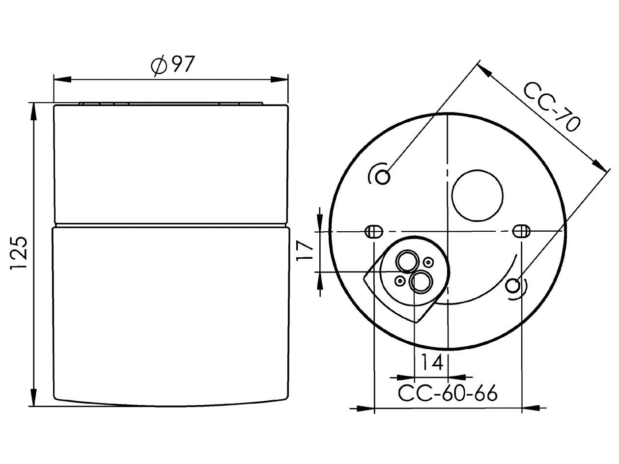 Настенный светильник / потолочный светильник из опалового стекла и фарфора Ifö Electric Opus ARCH-00126708 - Вид №10