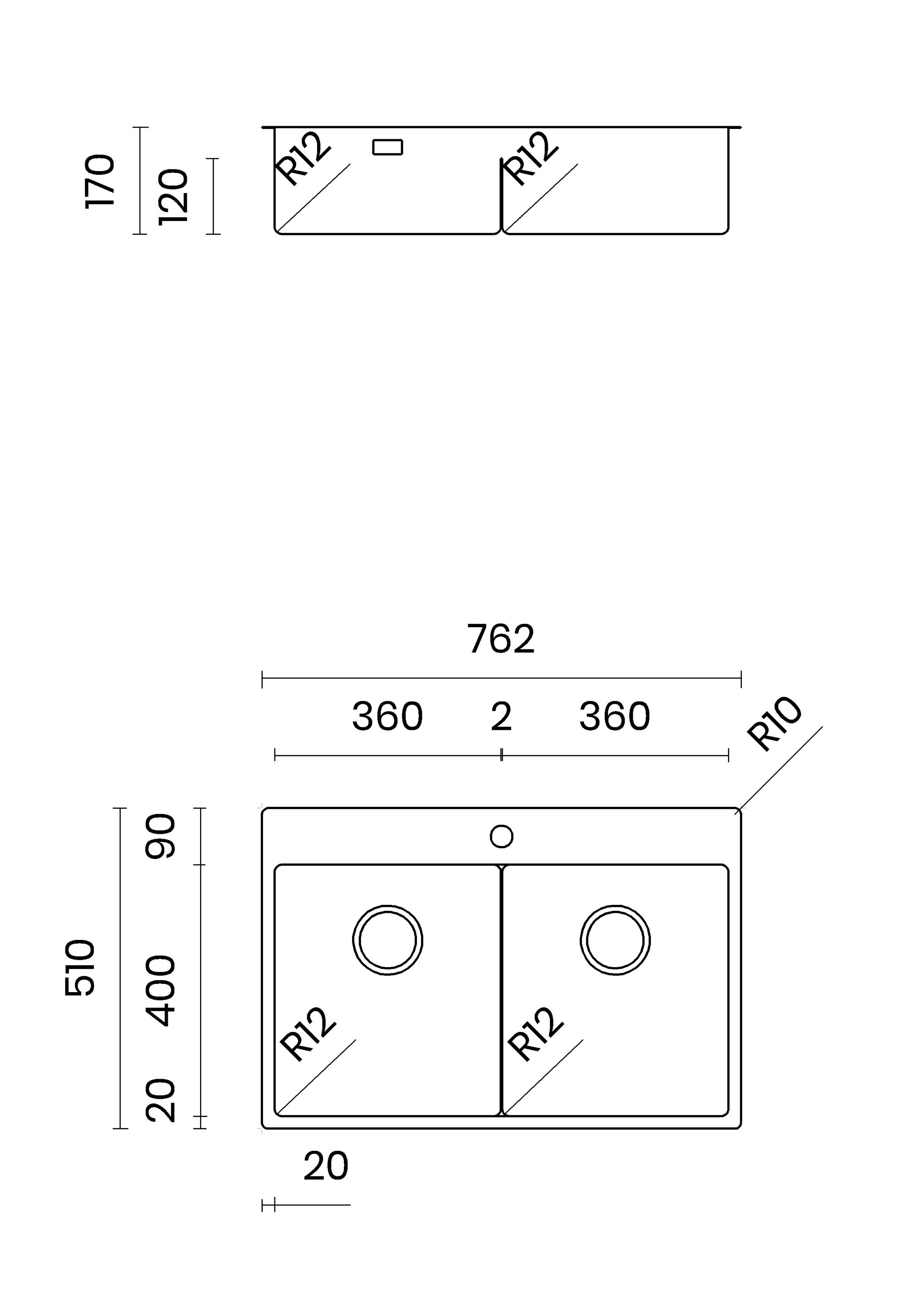 2 раковины из нержавеющей стали TASCA Icon ARCH-00024212 - Вид №5