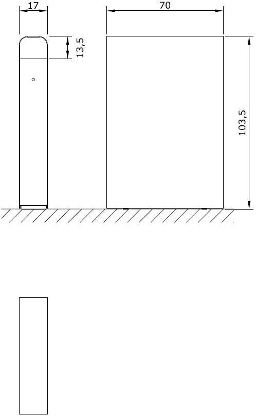 Euroform W Контейнер для мусора из металла  2600  - Вид №6