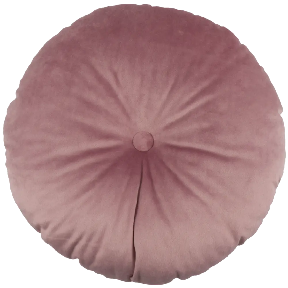 Подушка круглая Ø45 см цвет пыльная роза 82675609 STLM-2144686 LINEN WAY 