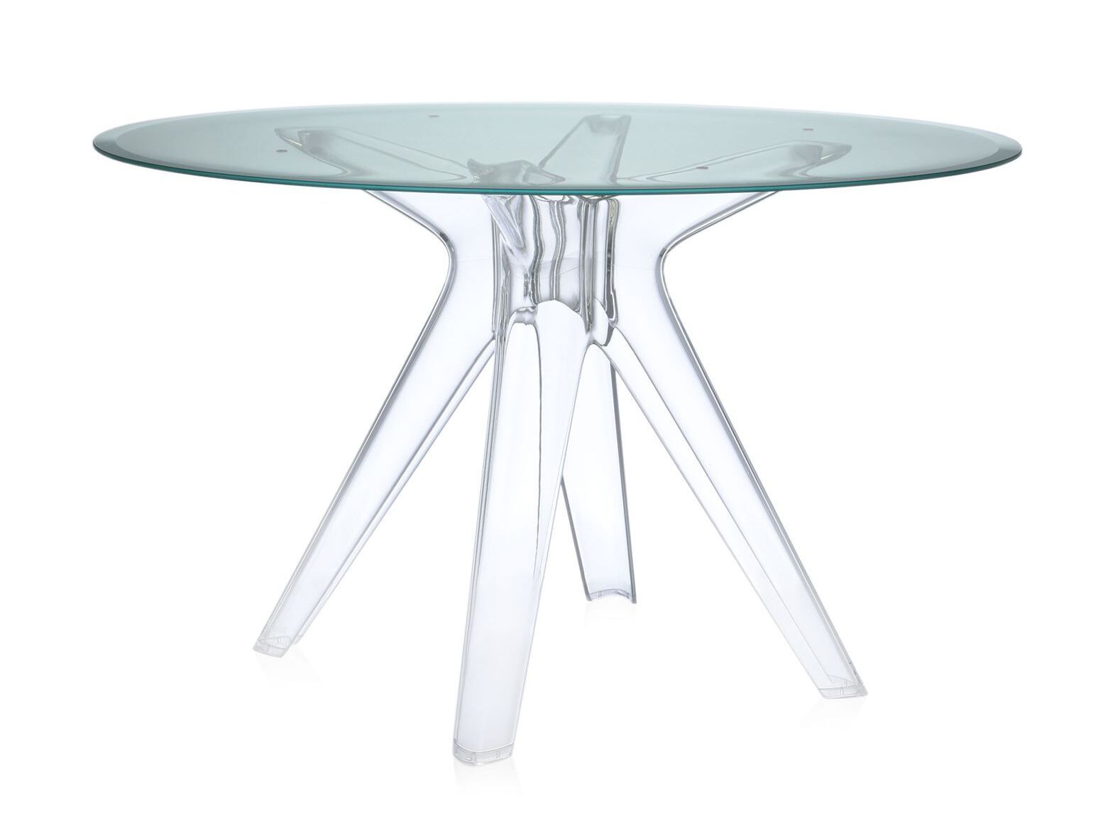 Круглый стол из хрусталя и инженерного пластика Kartell SIR GIO ARCH-00106990