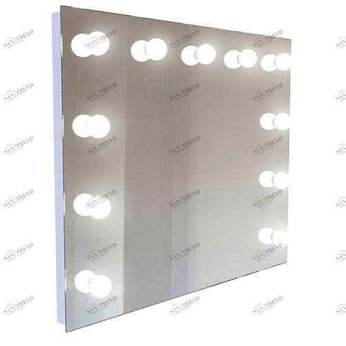 Зеркало гримерное с подсветкой прямоугольное "Стэллар-1" GRAUM ДИЗАЙНЕРСКИЕ 304051 Зеркальный 