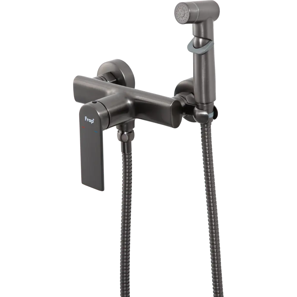 Гигиенический душ Frap Arne, набор со смесителем, цвет графит STLM-2080403 - Вид №4