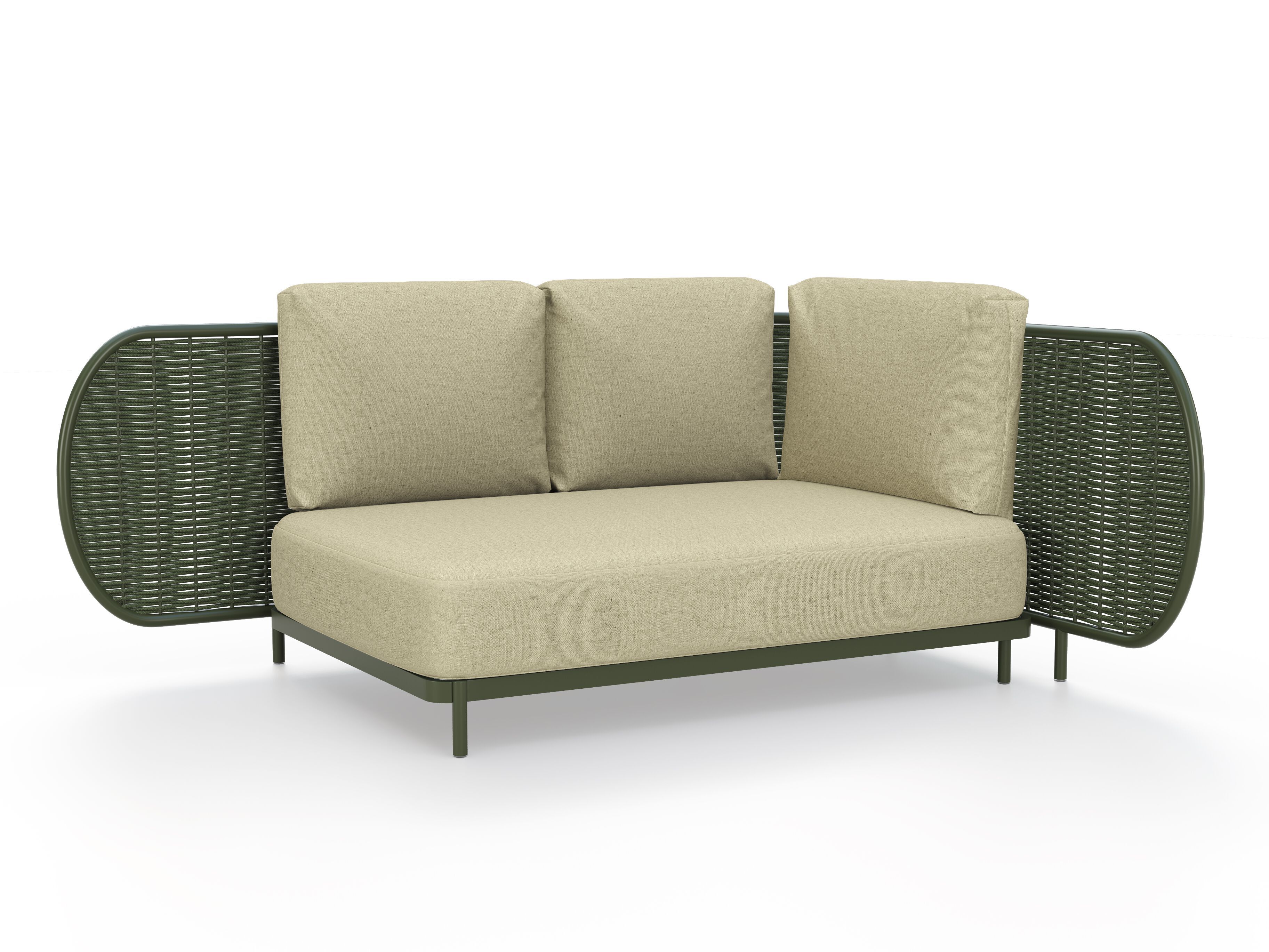 Sunbrella ® 2-местный алюминиевый угловой садовый диван YAAZ Ova ARCH-00097592 - Вид №7