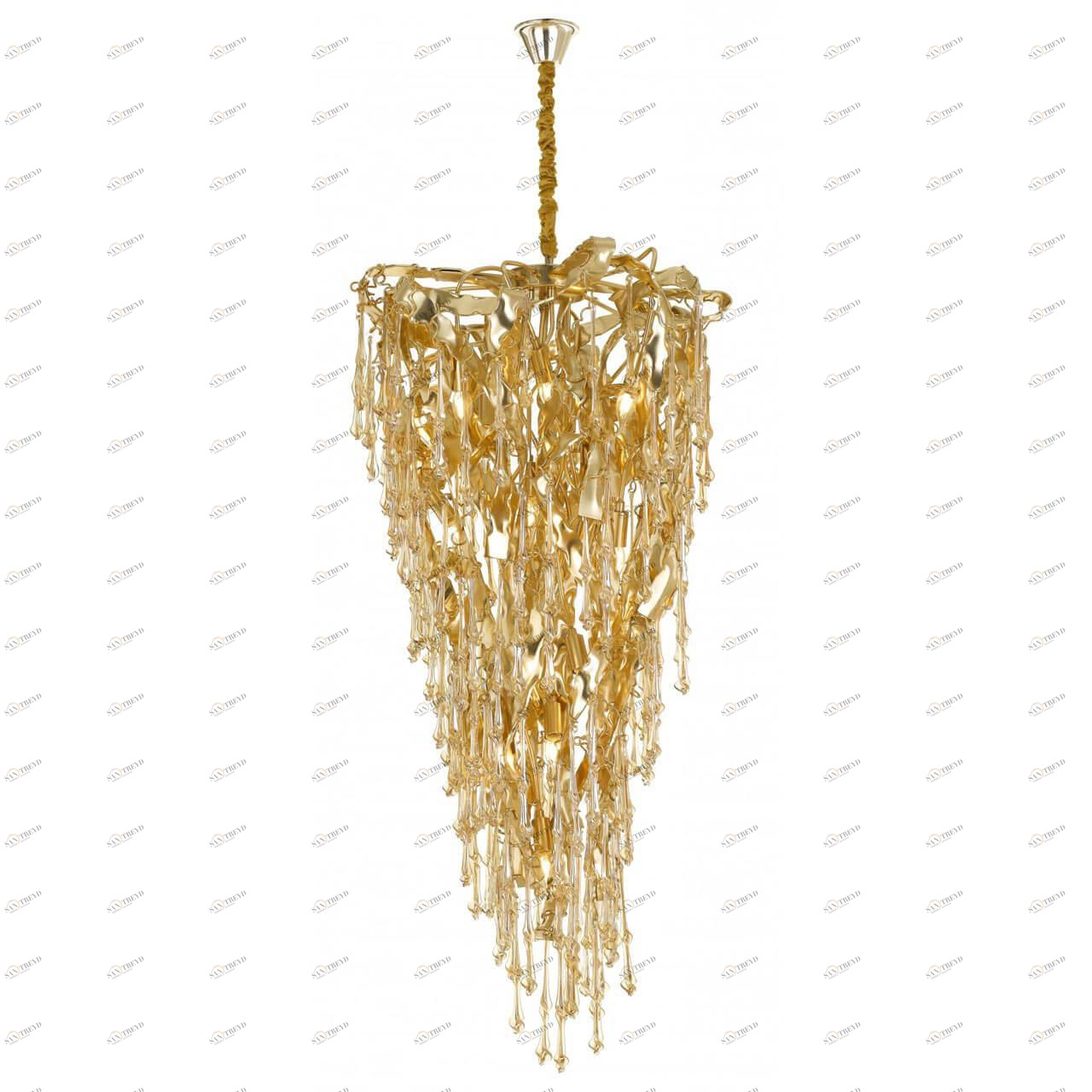 Подвесной светильник золотистый большой Divinare 3150/16 SP-15 DIVINARE 3150 00-3889895 Золото 