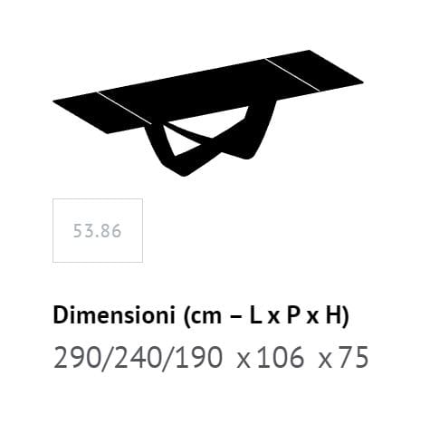 Бочковый стол со стальным основанием и столешницей из Супермармо Bontempi Casa Bach ARCH-00142222 - Вид №22