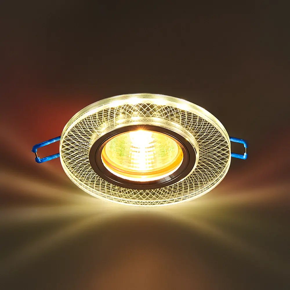 Светильник точечный встраиваемый DLS-L153 с LED-подсветкой под отверстие 65 мм, 1.7 м², цвет прозрачный 82644303 STLM-2165420 Fametto  - Вид №1