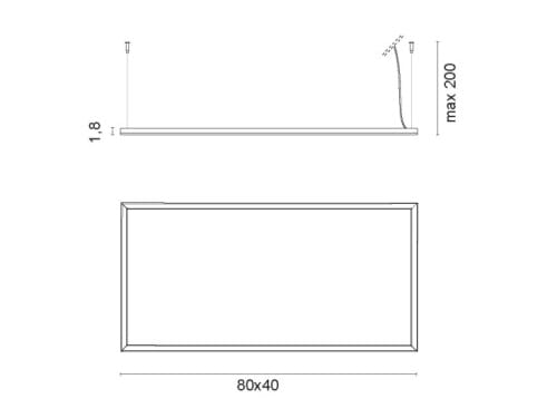 Алюминиевый светодиодный подвесной светильник EGOLUCE FRAME ARCH-00096119 - Вид №4
