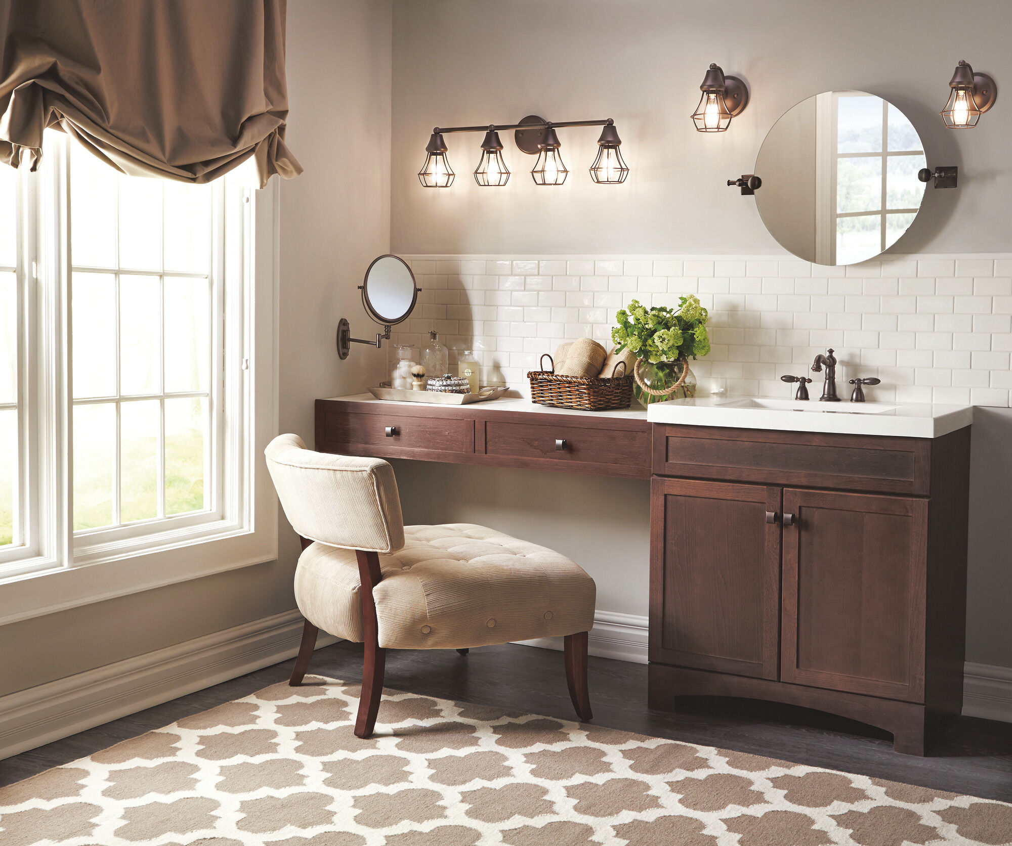 3555-RBMPU-DST Смеситель для ванной комнаты с двумя ручками Delta Faucet Victorian Венецианская бронза - Вид №11